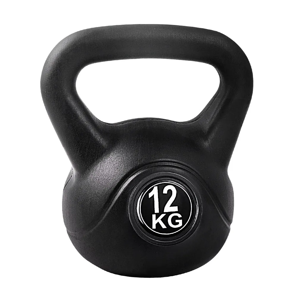 12kg Anti-Slip Kettlebell Set for Full Body Workout - Everfit