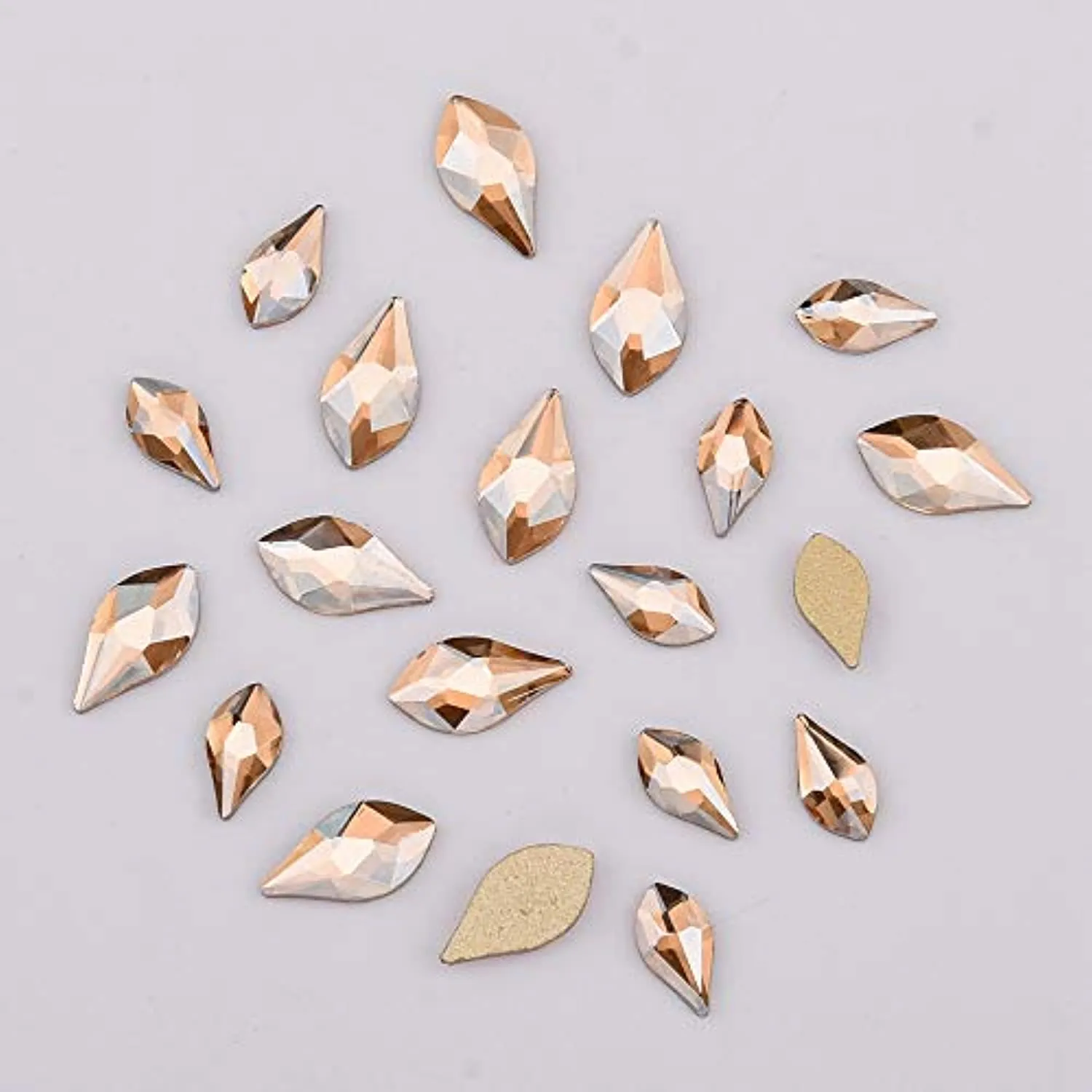 153pcs 3D Nail Diamonds Crystal Golden Shadow Flat Back Gem Stones For Nail Art Decoration   960pcs Mix Loose Round Rhinestones Set Supply