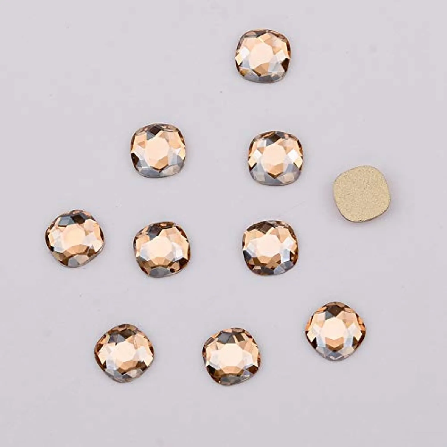153pcs 3D Nail Diamonds Crystal Golden Shadow Flat Back Gem Stones For Nail Art Decoration   960pcs Mix Loose Round Rhinestones Set Supply