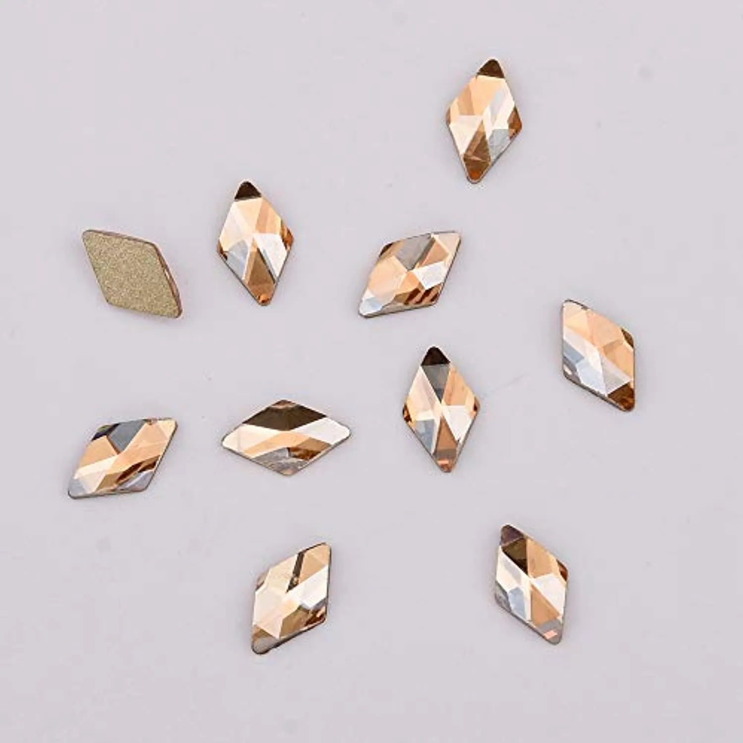 153pcs 3D Nail Diamonds Crystal Golden Shadow Flat Back Gem Stones For Nail Art Decoration   960pcs Mix Loose Round Rhinestones Set Supply