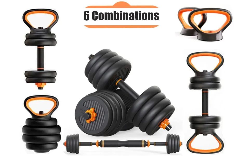 6-in-1 Multifunctional Free Dumbbells Weights Set -40kg