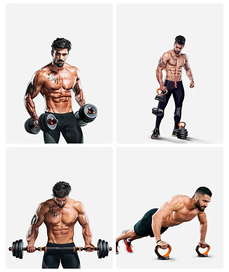 6-in-1 Multifunctional Free Dumbbells Weights Set -40kg