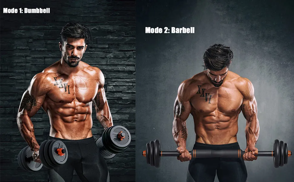6-in-1 Multifunctional Free Dumbbells Weights Set -40kg