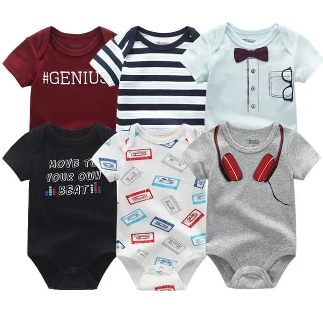 6PCS Bennys Newborn Baby Boys & Girls Bunny Summer Clothes