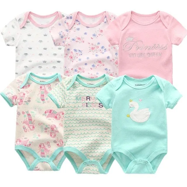 6PCS Bennys Newborn Baby Boys & Girls Bunny Summer Clothes