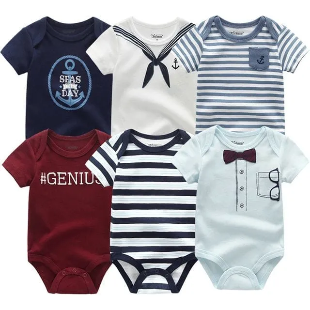 6PCS Bennys Newborn Baby Boys & Girls Bunny Summer Clothes