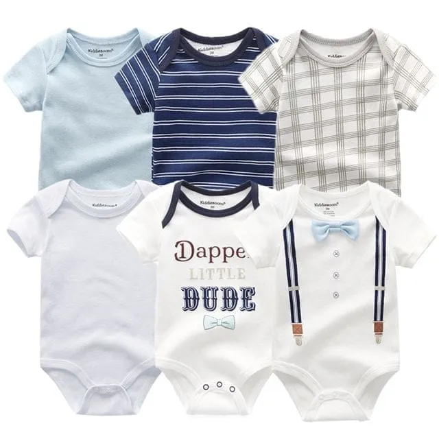 6PCS Bennys Newborn Baby Boys & Girls Bunny Summer Clothes