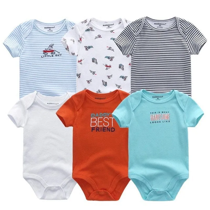 6PCS Bennys Newborn Baby Boys & Girls Bunny Summer Clothes