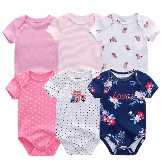 6PCS Bennys Newborn Baby Boys & Girls Bunny Summer Clothes