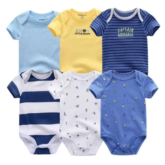 6PCS Bennys Newborn Baby Boys & Girls Bunny Summer Clothes