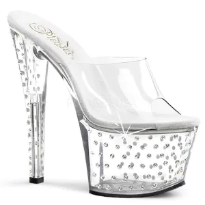 7 Inch Heel STARDUST-701 Clear