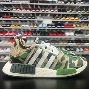 Adidas NMD R1 Bape Olive Camo Camouflage BA7326 2016 Men's Size 6.5