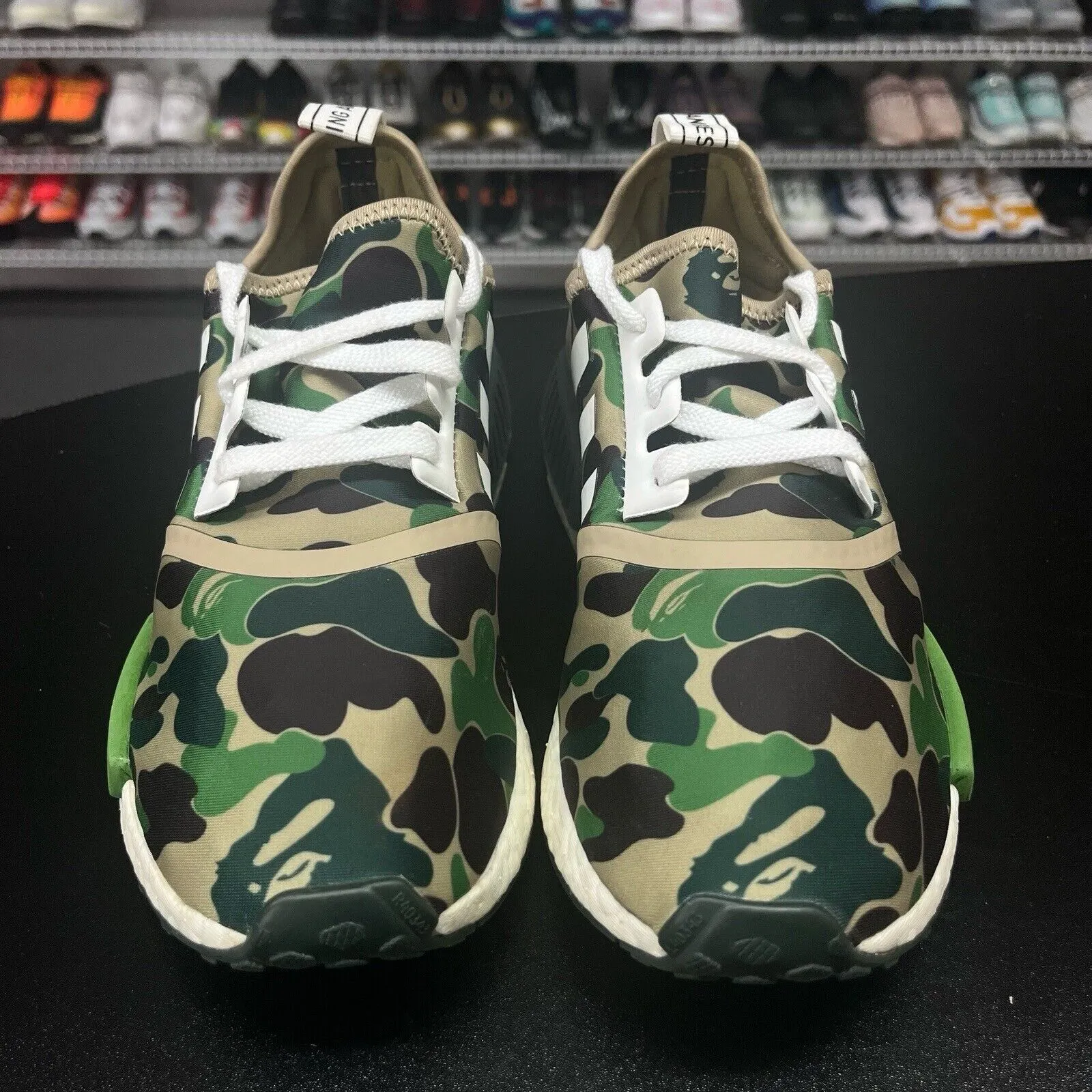 Adidas NMD R1 Bape Olive Camo Camouflage BA7326 2016 Men's Size 6.5