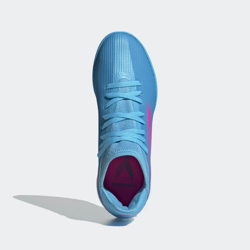 adidas X SPEEDFLOW.3 Indoor Soccer Shoes | Sky Rush | Kid's Unisex