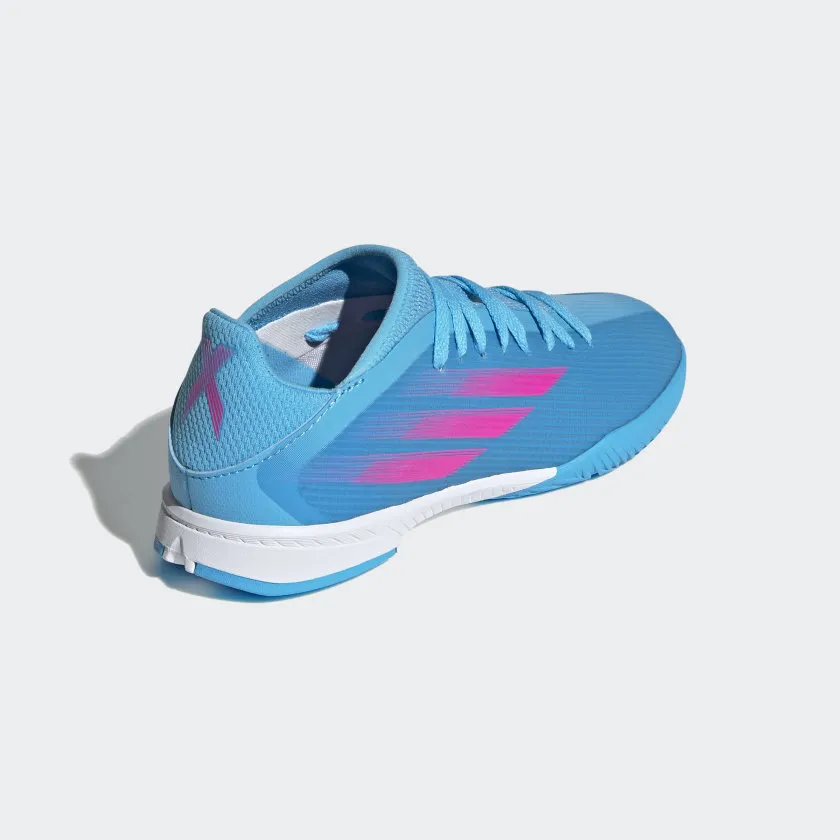 adidas X SPEEDFLOW.3 Indoor Soccer Shoes | Sky Rush | Kid's Unisex