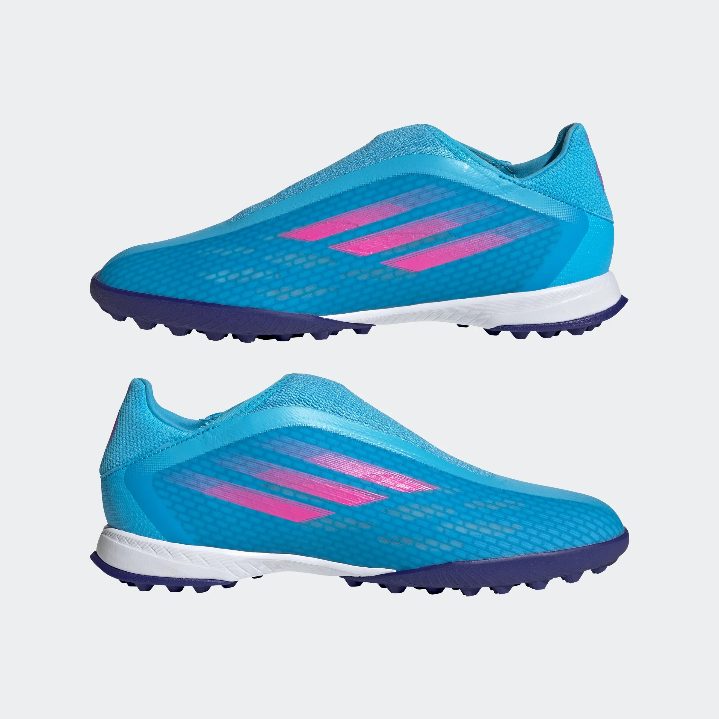 adidas X SPEEDFLOW.3 LACELESS Artificial Turf Soccer Shoes | Sky Rush | Men's