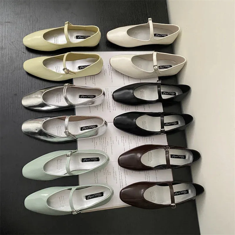 binfenxie  -  2024 Spring New Women Flat Shoes Fashion Yellow Shallow Slip On Ladies Casual Ballet Shoes Outdoor Casual Soft Ballerina Shoe