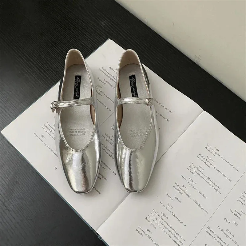 binfenxie  -  2024 Spring New Women Flat Shoes Fashion Yellow Shallow Slip On Ladies Casual Ballet Shoes Outdoor Casual Soft Ballerina Shoe