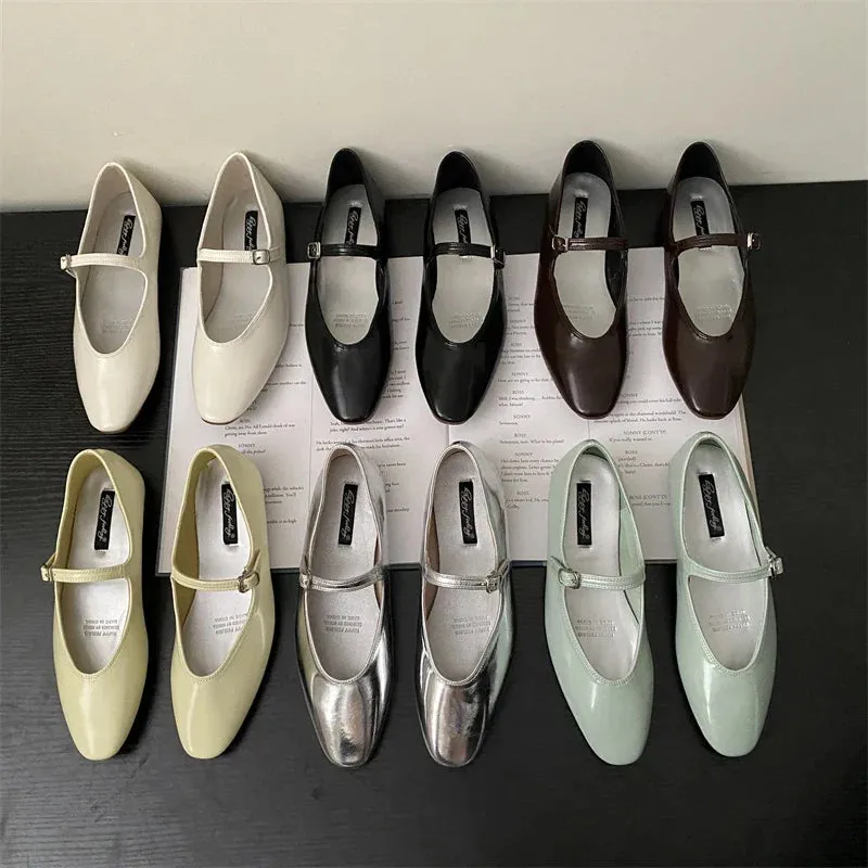 binfenxie  -  2024 Spring New Women Flat Shoes Fashion Yellow Shallow Slip On Ladies Casual Ballet Shoes Outdoor Casual Soft Ballerina Shoe