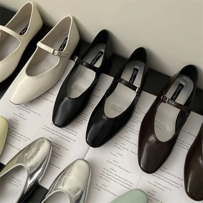 binfenxie  -  2024 Spring New Women Flat Shoes Fashion Yellow Shallow Slip On Ladies Casual Ballet Shoes Outdoor Casual Soft Ballerina Shoe