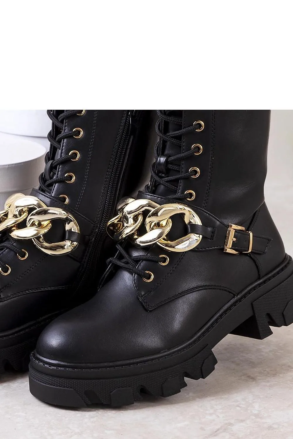 Black Laboy Traperki ankle boots