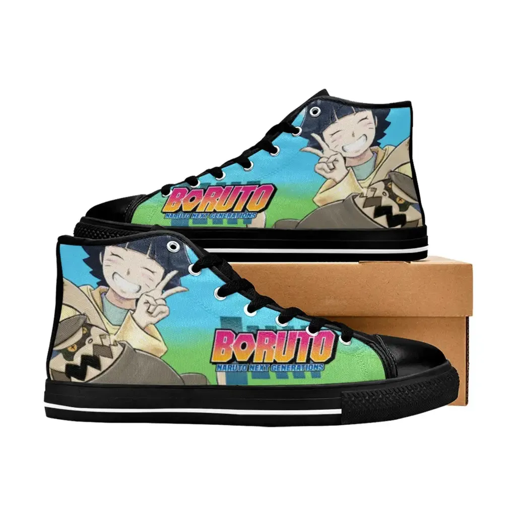 Boruto Naruto Next Generations Himawari Cute Shukaku Shoes High Top Sneakers for Kids and Adults