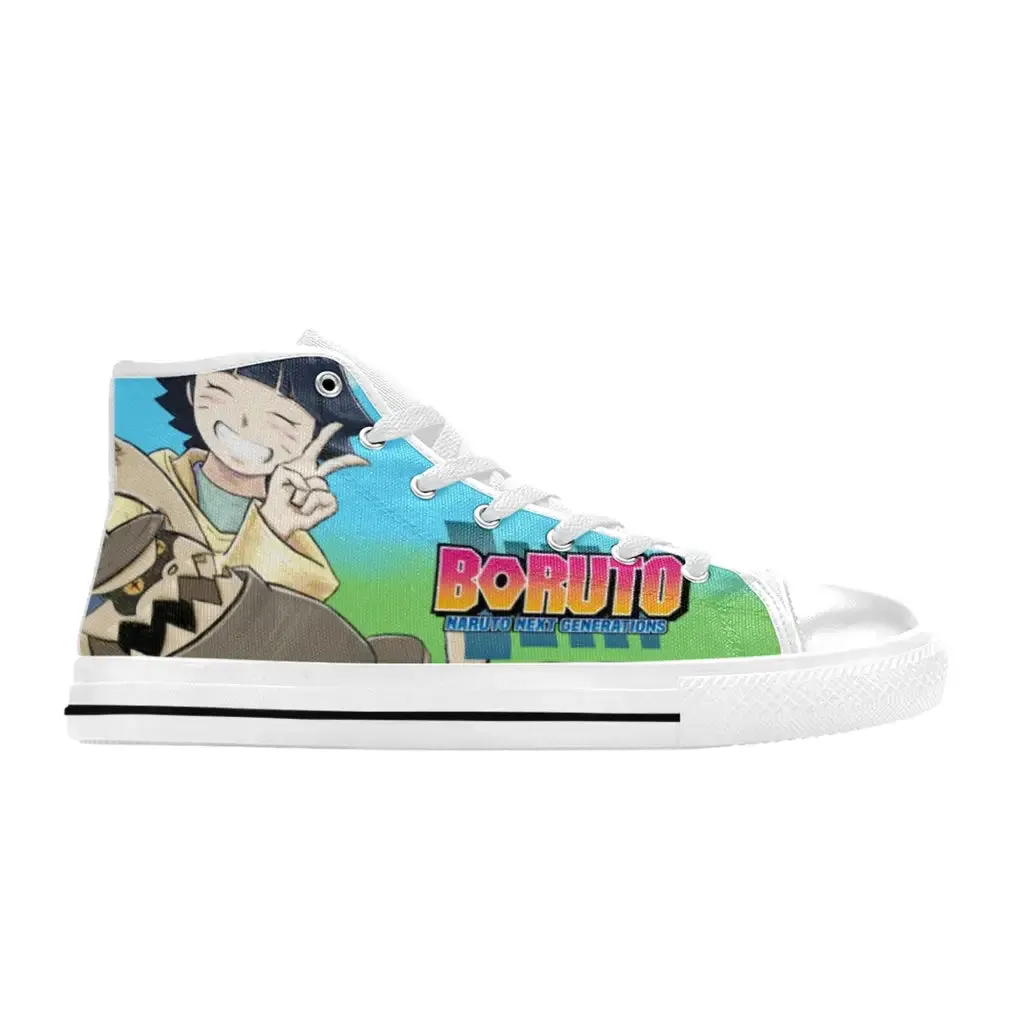 Boruto Naruto Next Generations Himawari Cute Shukaku Shoes High Top Sneakers for Kids and Adults