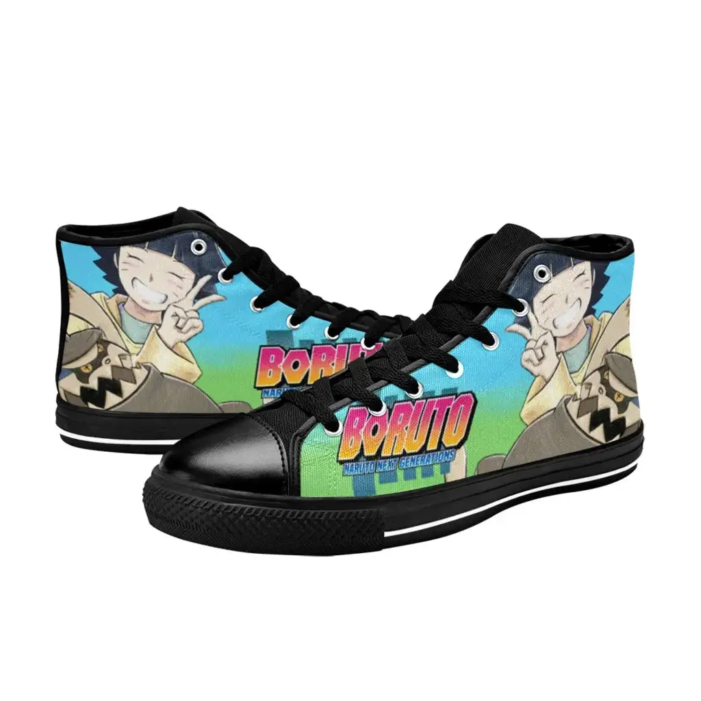 Boruto Naruto Next Generations Himawari Cute Shukaku Shoes High Top Sneakers for Kids and Adults
