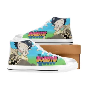 Boruto Naruto Next Generations Himawari Cute Shukaku Shoes High Top Sneakers for Kids and Adults