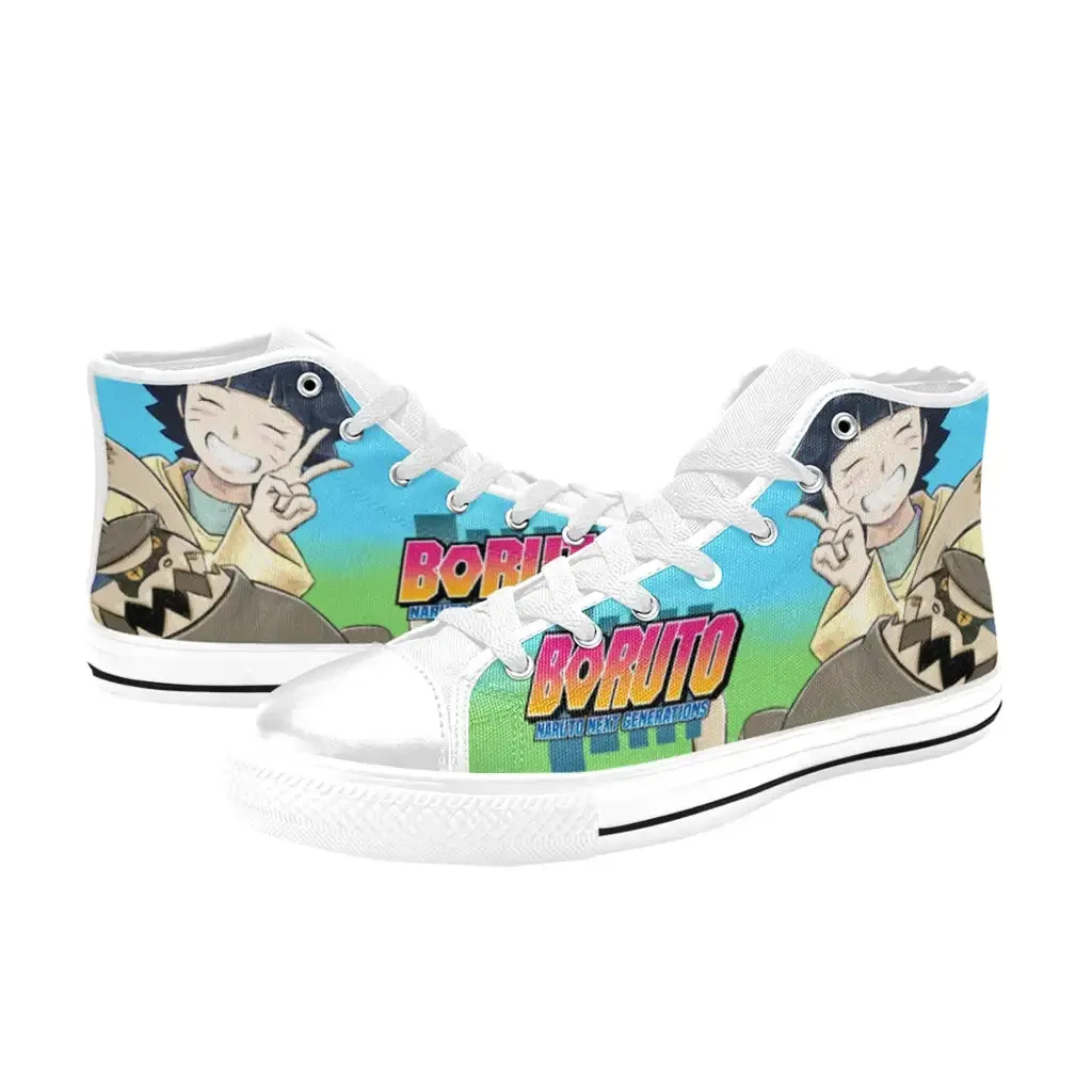Boruto Naruto Next Generations Himawari Cute Shukaku Shoes High Top Sneakers for Kids and Adults