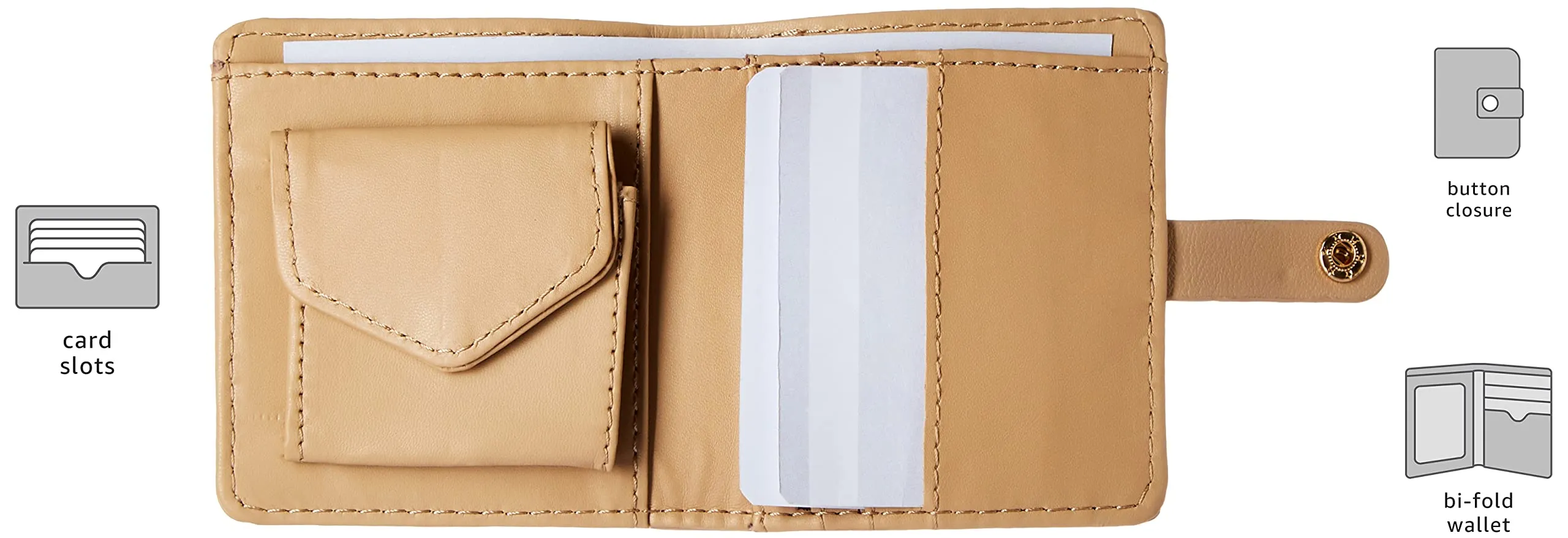 Caprese womens KIKO W Small BEIGE Wallet