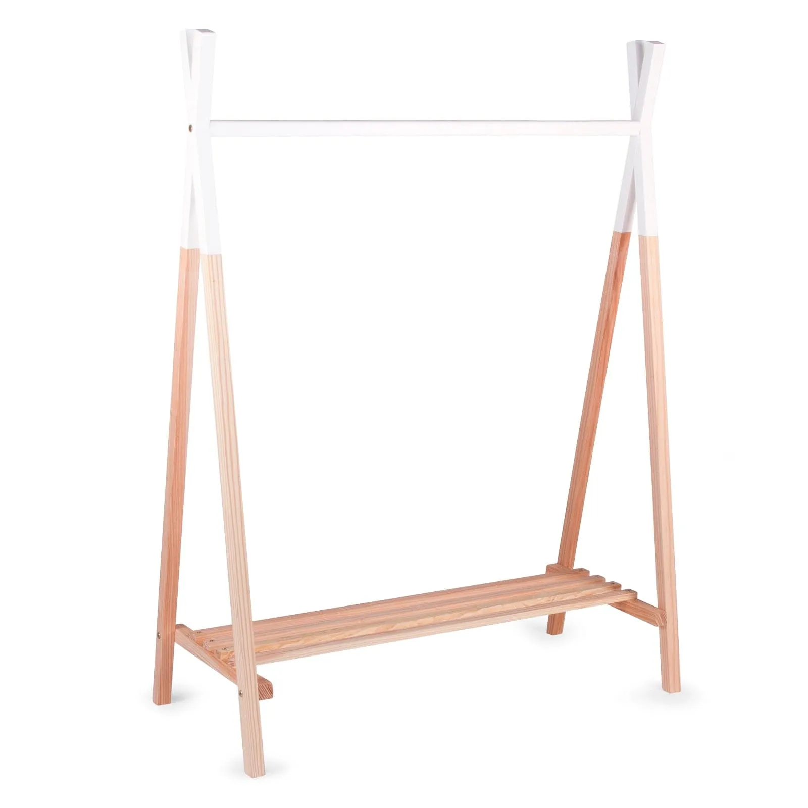 Childhome Tipi Open Clothes Stand - Natural/White