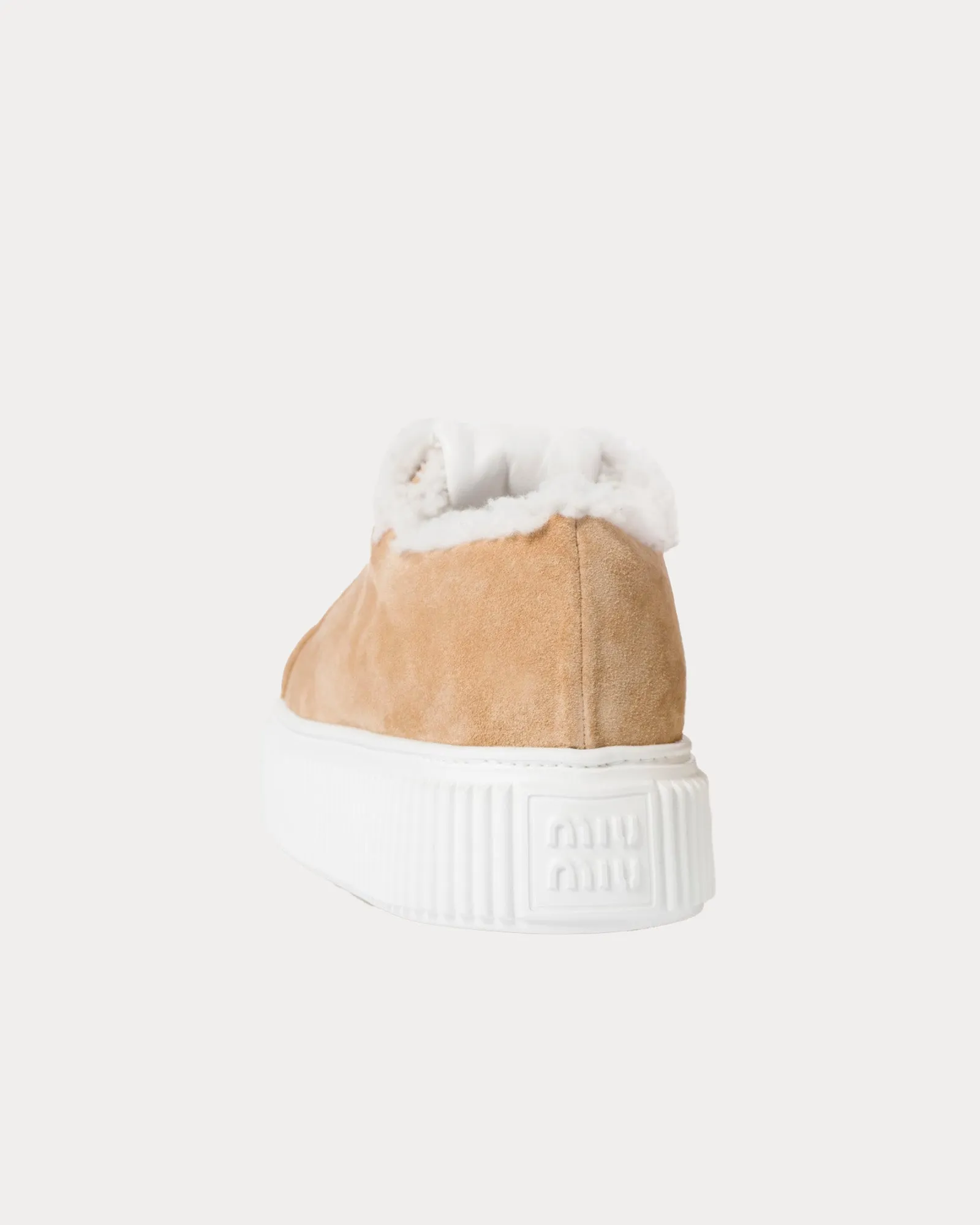 Classic Suede Ecru Low Top Sneakers