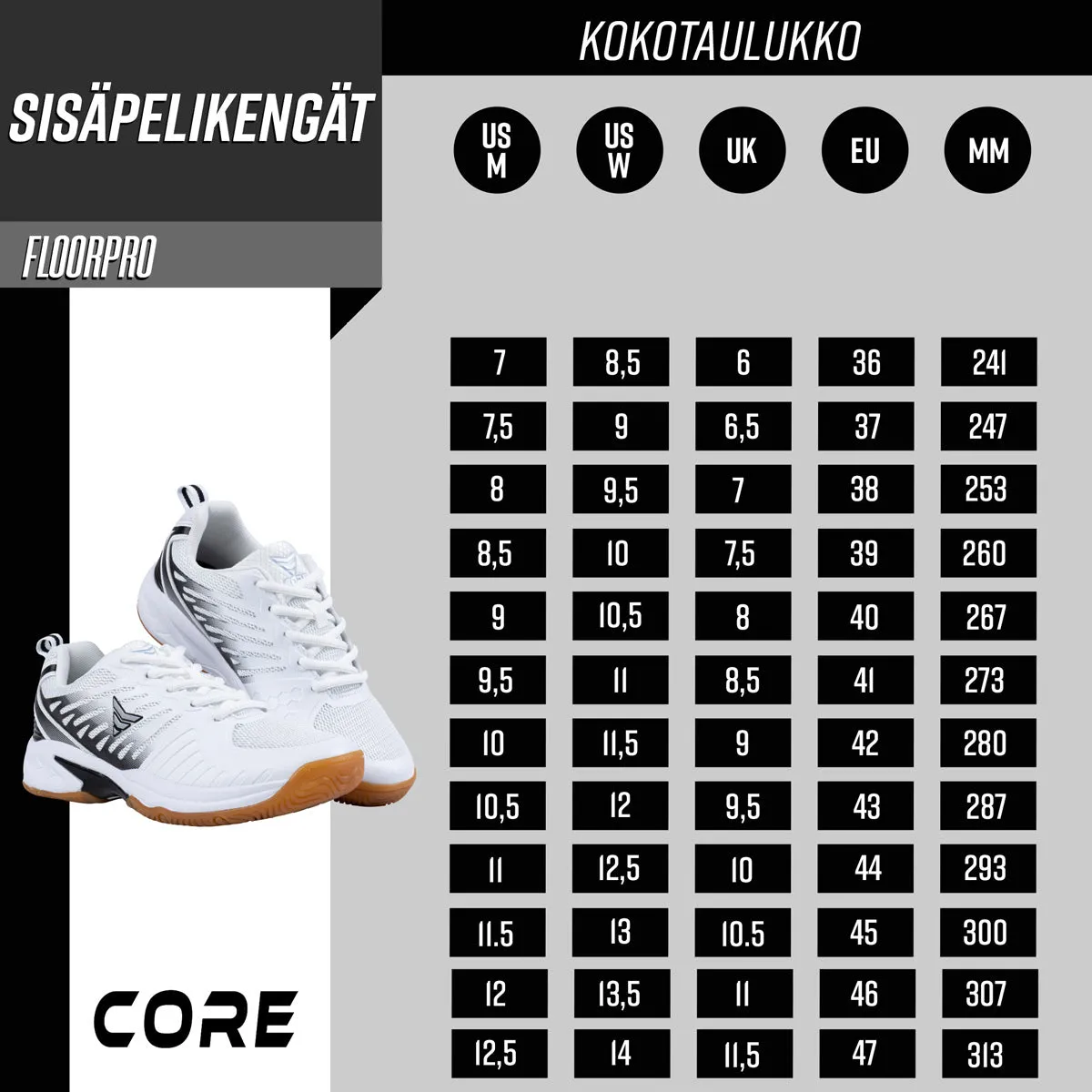 Core Indoor Shoes Floorpro