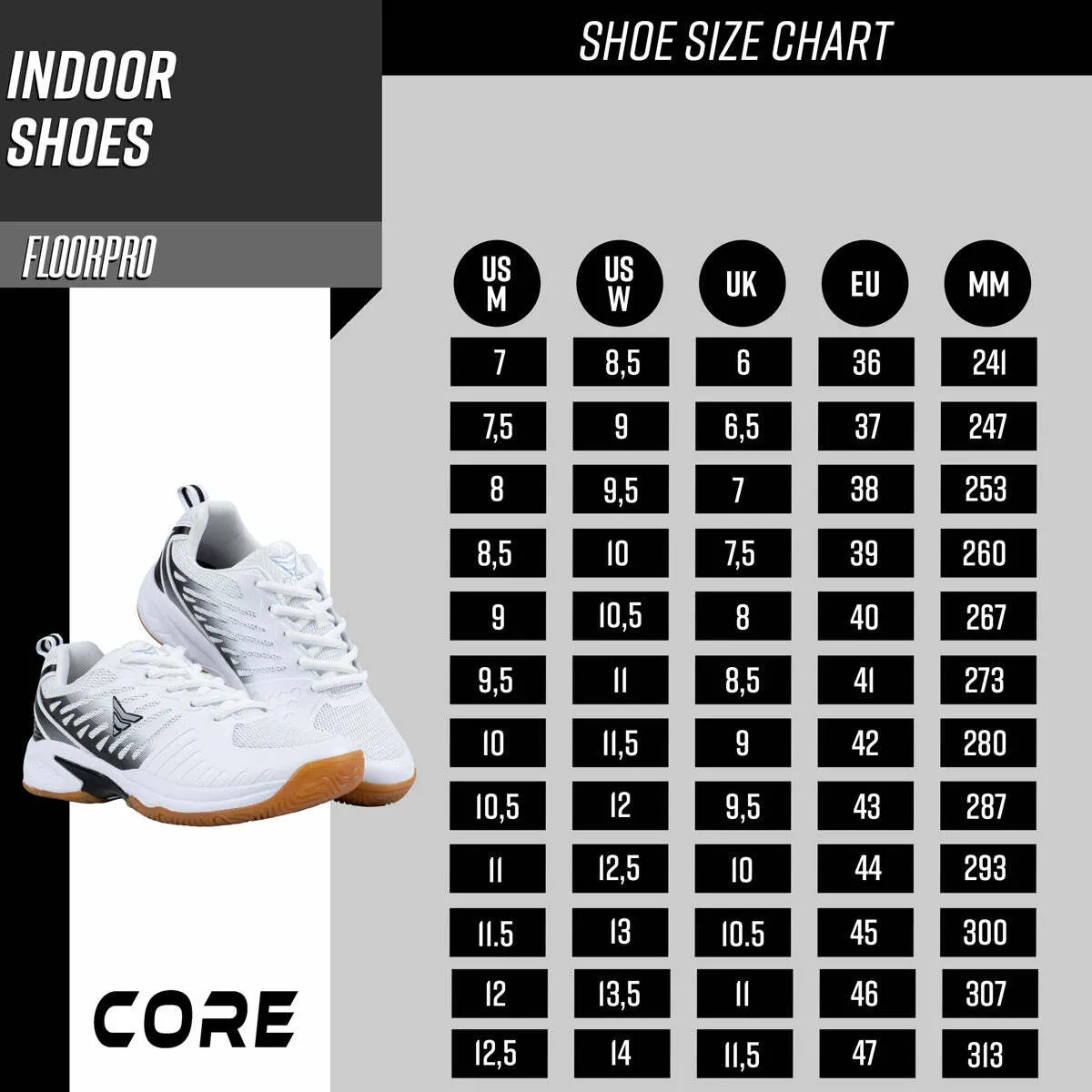Core Indoor Shoes Floorpro