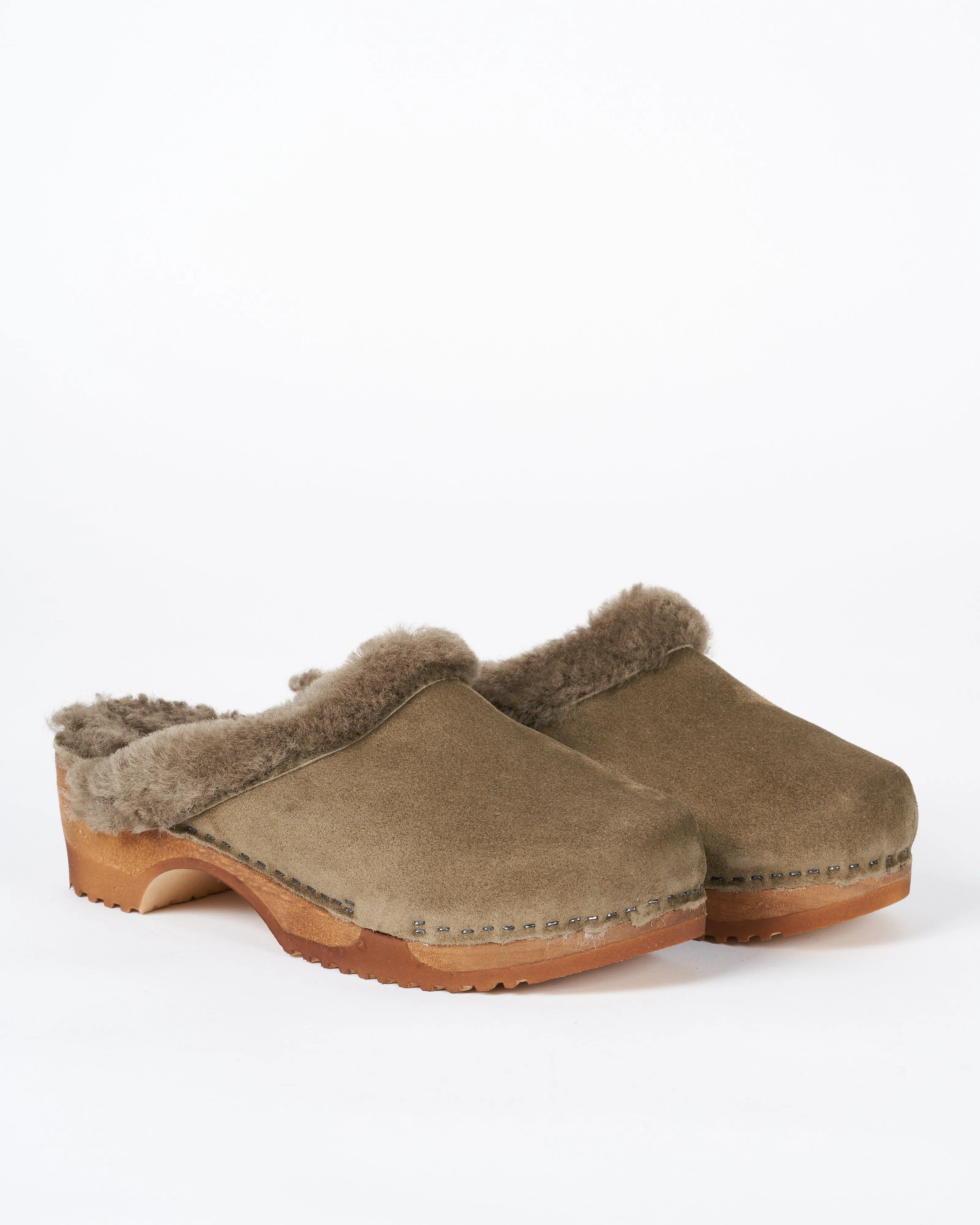cuir velours truffe   mouton kaki