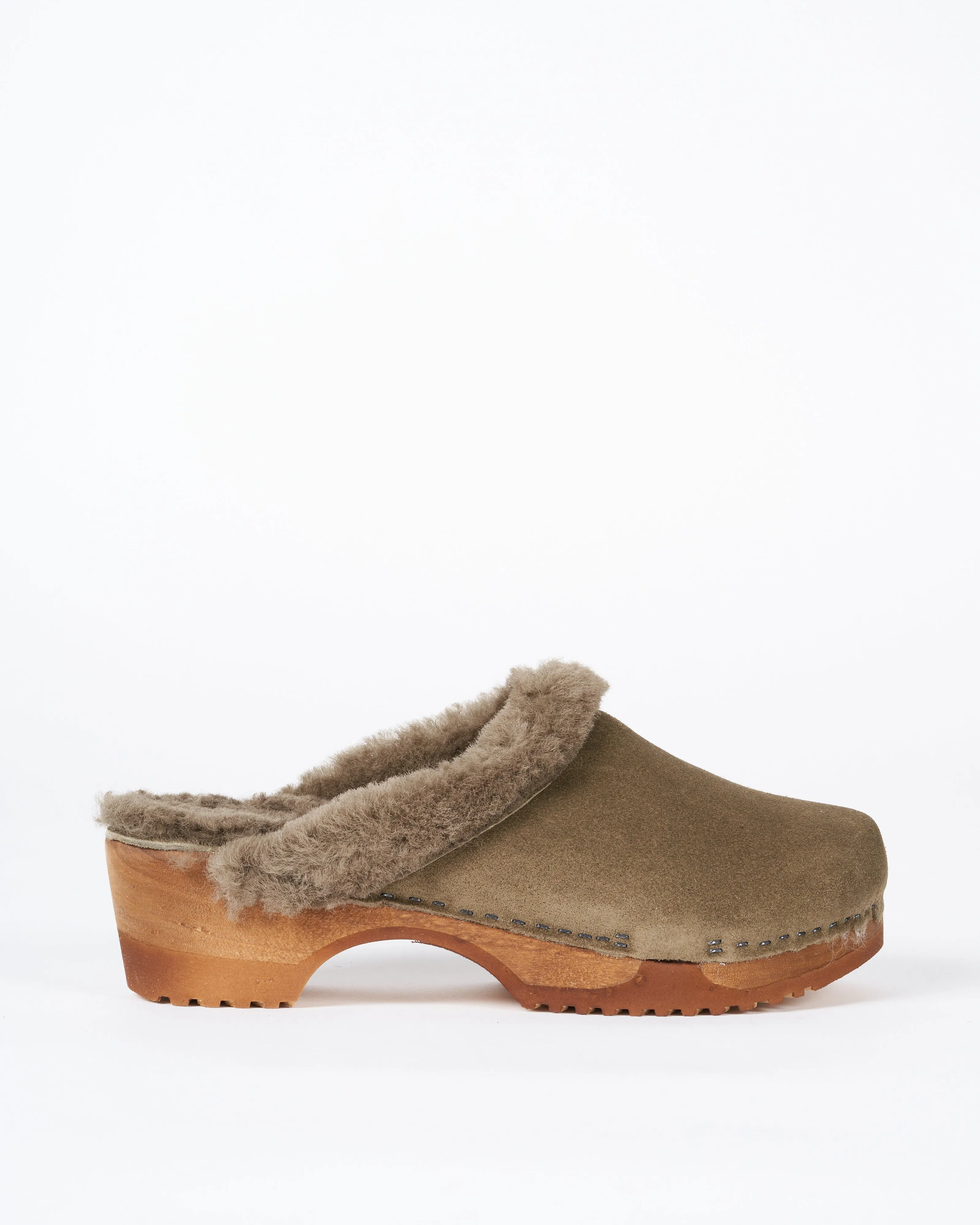 cuir velours truffe   mouton kaki