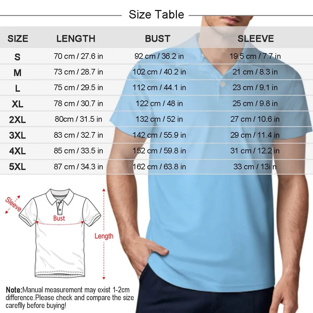 Custom Face Pink Flamingo Polo Shirts Personalized Golf Shirt Design Your Own Polo Shirts for Men