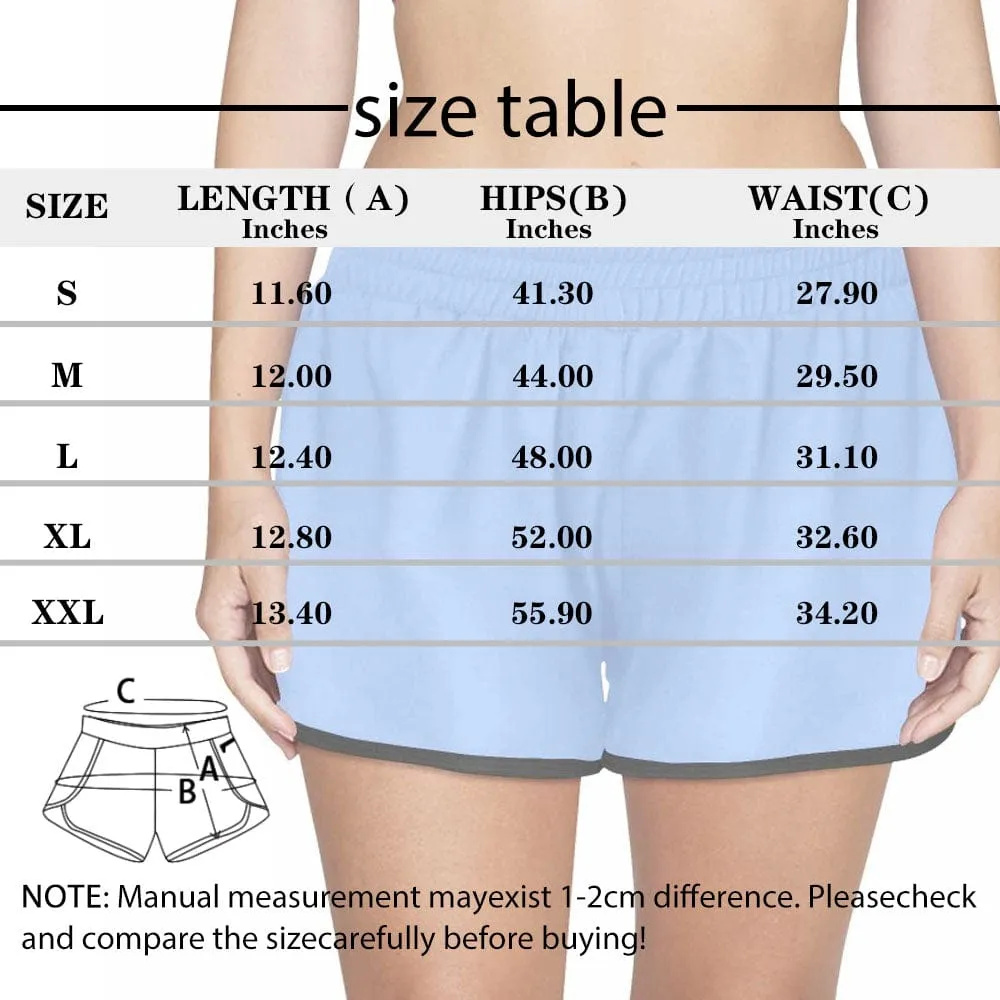 Custom Husband Face Blue Waves Sports Bra Personalized Women's All Over Print Yoga Sports Bra