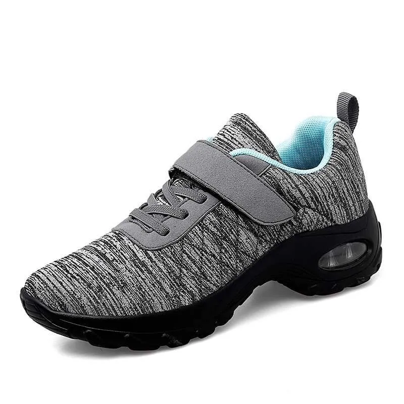 Cuzcare Women Orthopedic Shoes Pain Relief Air Cushion Wide Toebox High Quality Material  Elastic Non-Slip Velcro Sneakers