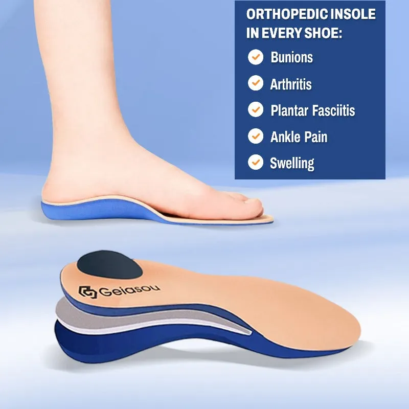 Cuzcare Women Orthopedic Shoes Pain Relief Air Cushion Wide Toebox High Quality Material  Elastic Non-Slip Velcro Sneakers