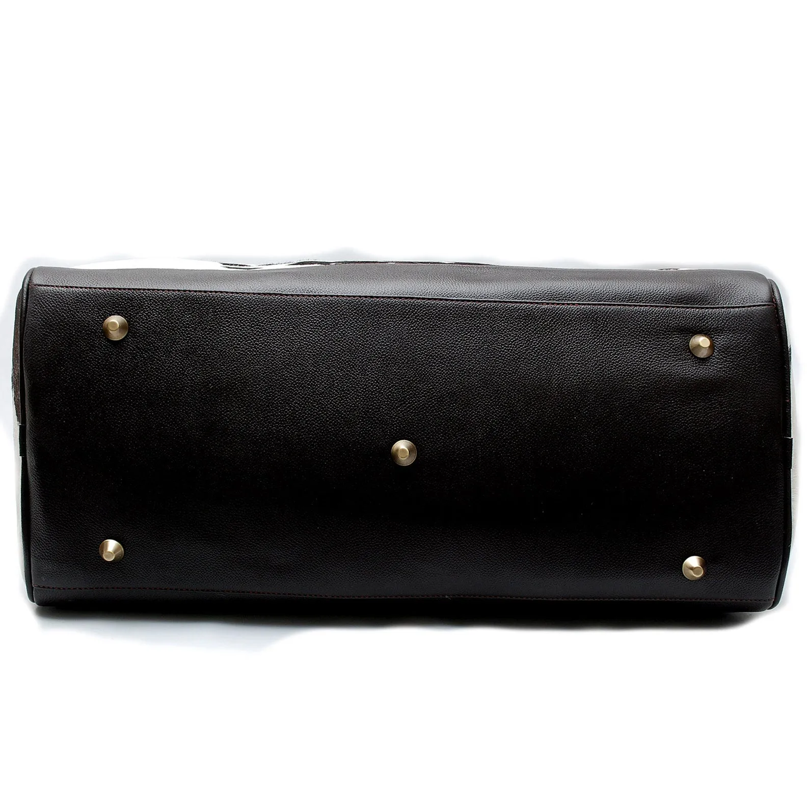 Dark Brown Cowhide Weekender Bag