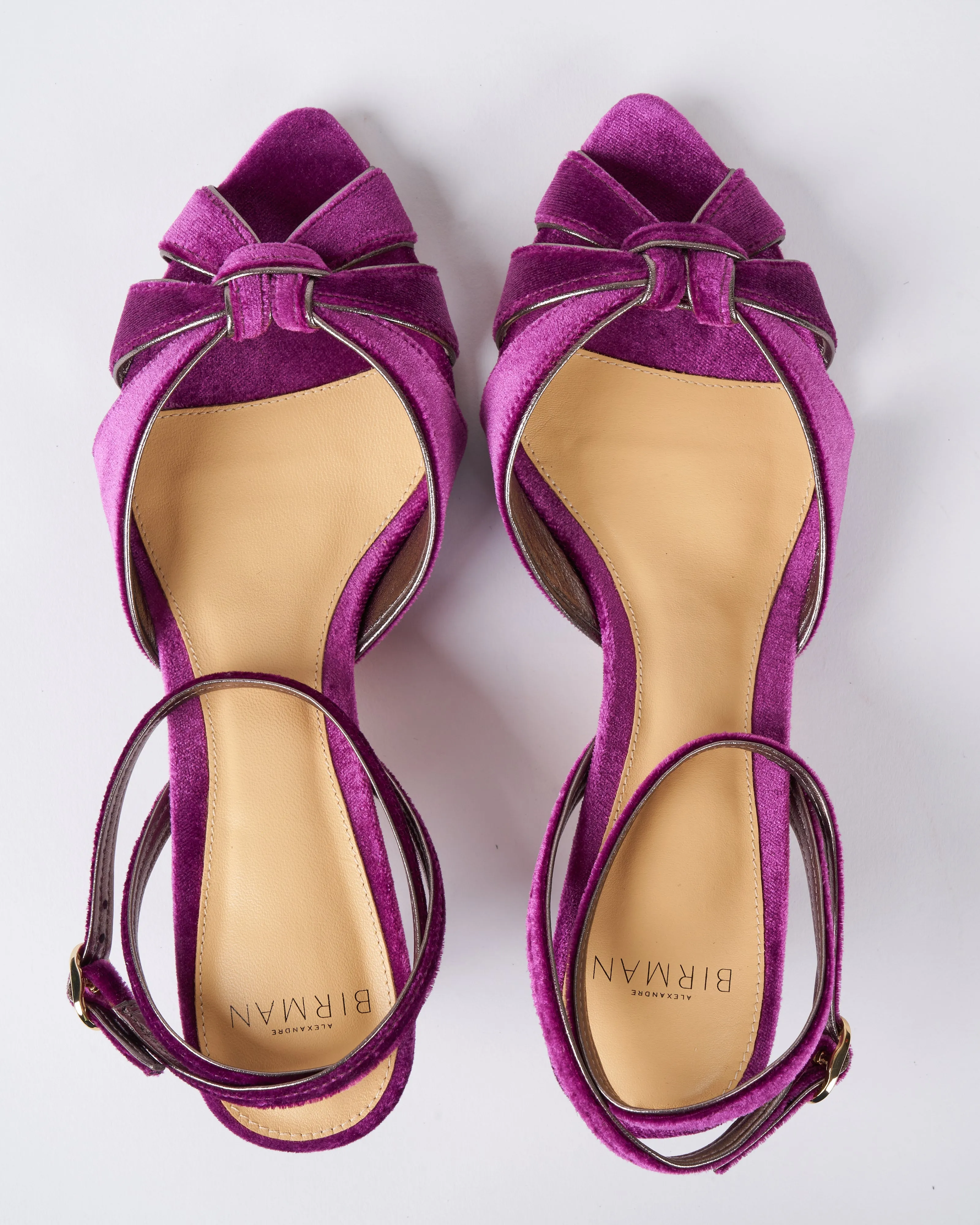 dominique kitten heel - fig/ grafite velvet
