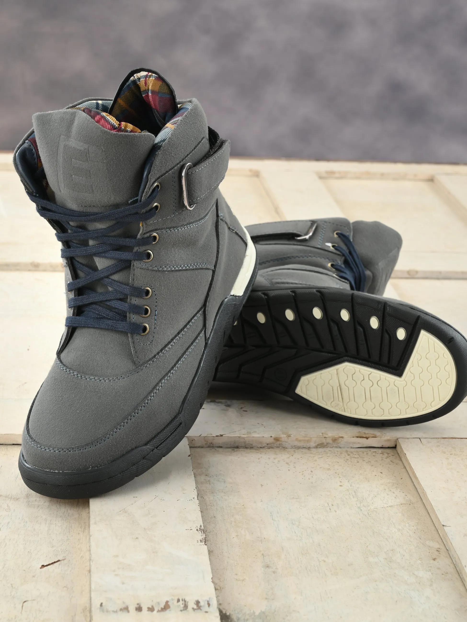 Downtown High Top Boots NR-6-GREY