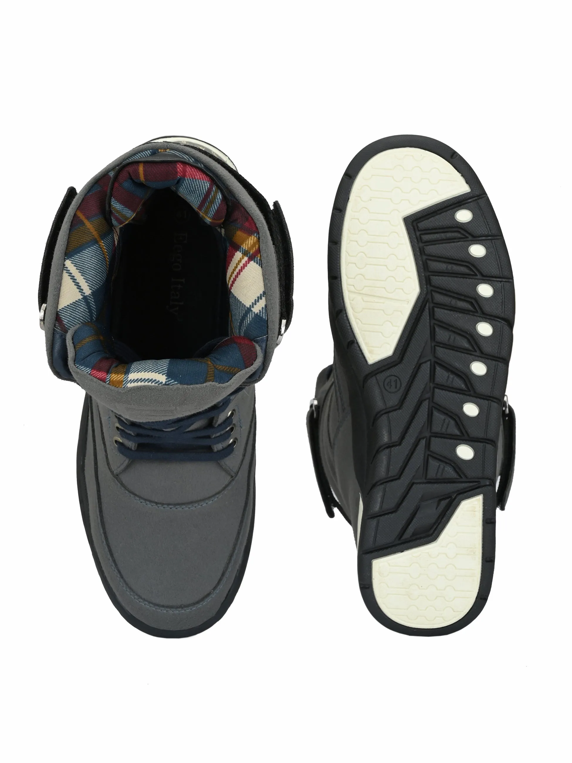 Downtown High Top Boots NR-6-GREY