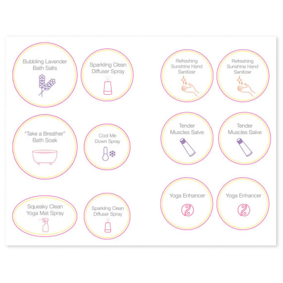Essential Fitness Recipe Booklet with Labels
