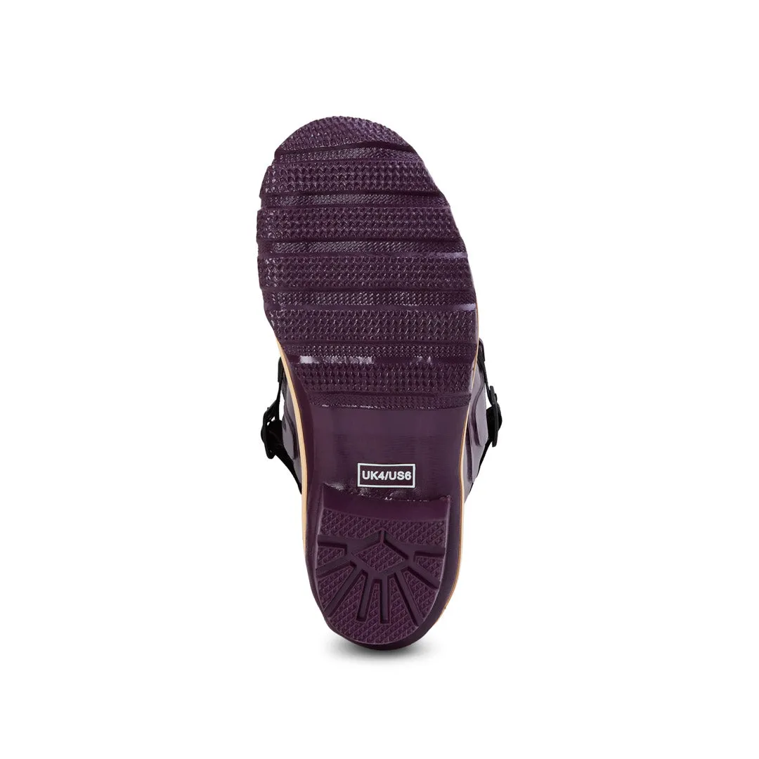 Extra Wide Calf Women's Rain Boots - Purple - Up to 23 Inch Calf - Wide Foot & Ankle