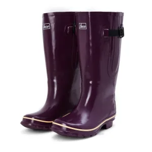 Extra Wide Calf Women's Rain Boots - Purple - Up to 23 Inch Calf - Wide Foot & Ankle