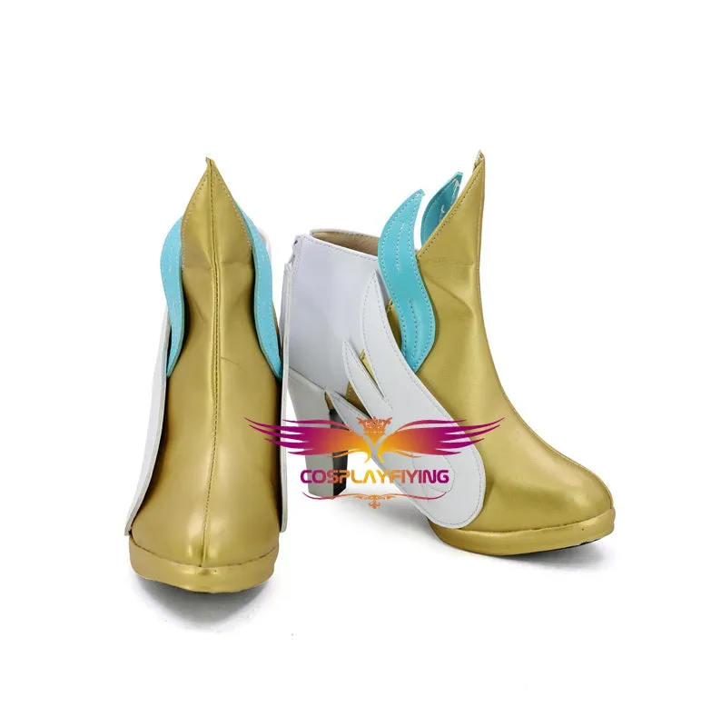 Game LOL League of Legends Soraka Cosplay Shoes Boots Custom Made for Adult Men and Women Halloween Carnival