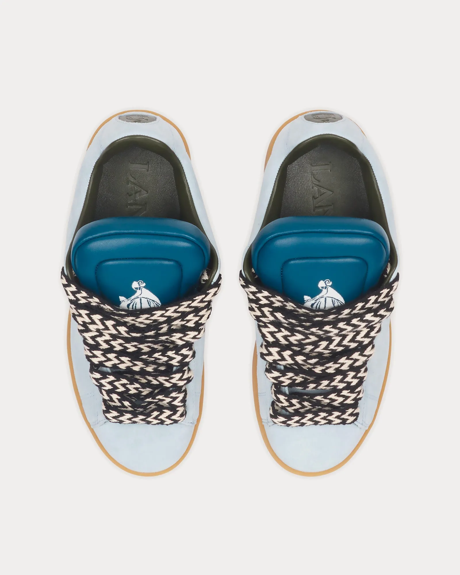Hyper Curb Lite Leather & Suede Blue / Dark Blue Low Top Sneakers